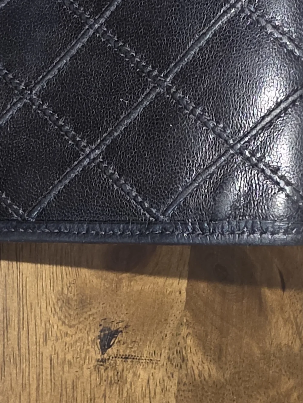 Chanel Quilted Lambskin Leather Wallet with Gold CC Snap